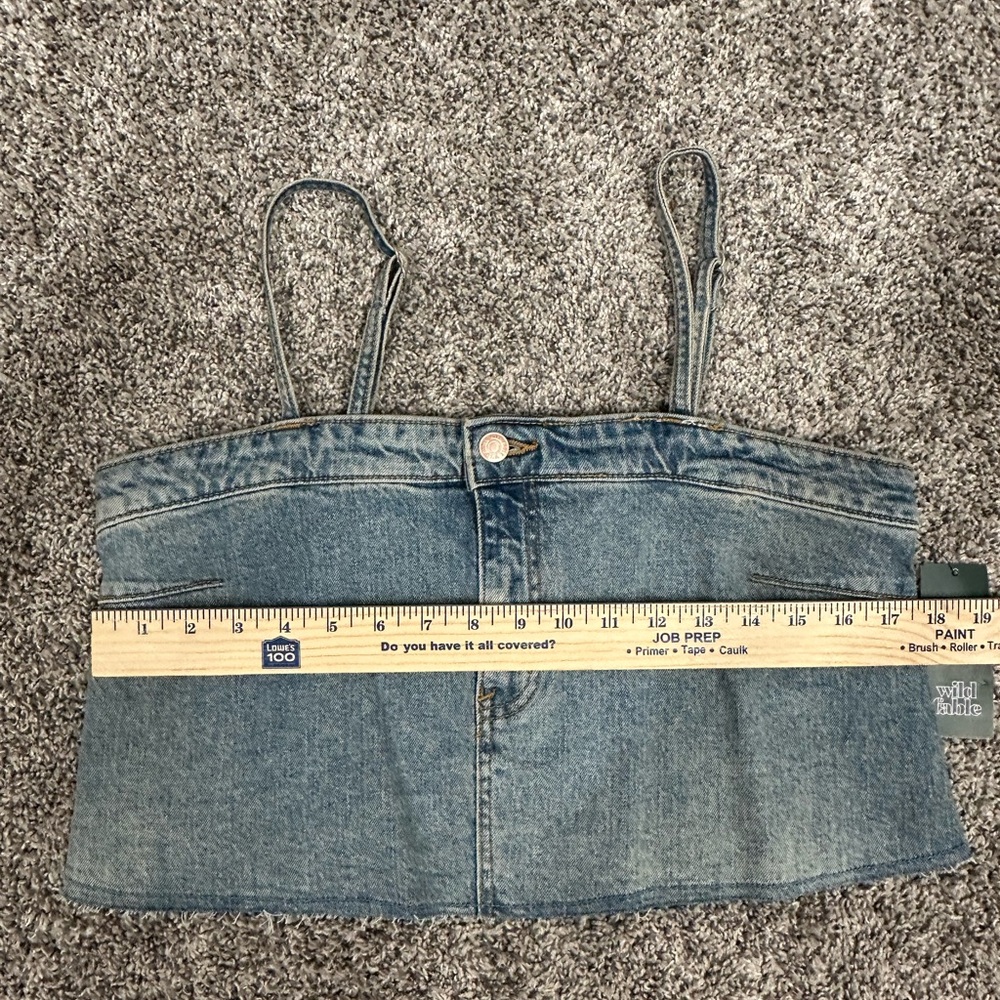 Denim Crop Top from Target w adjustable straps - Picture 4 of 9